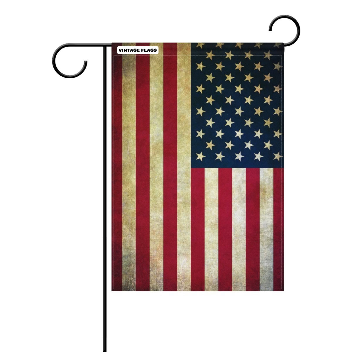 Vintage USA Garden Yard Flags Banner 12.5x18 Double Sided