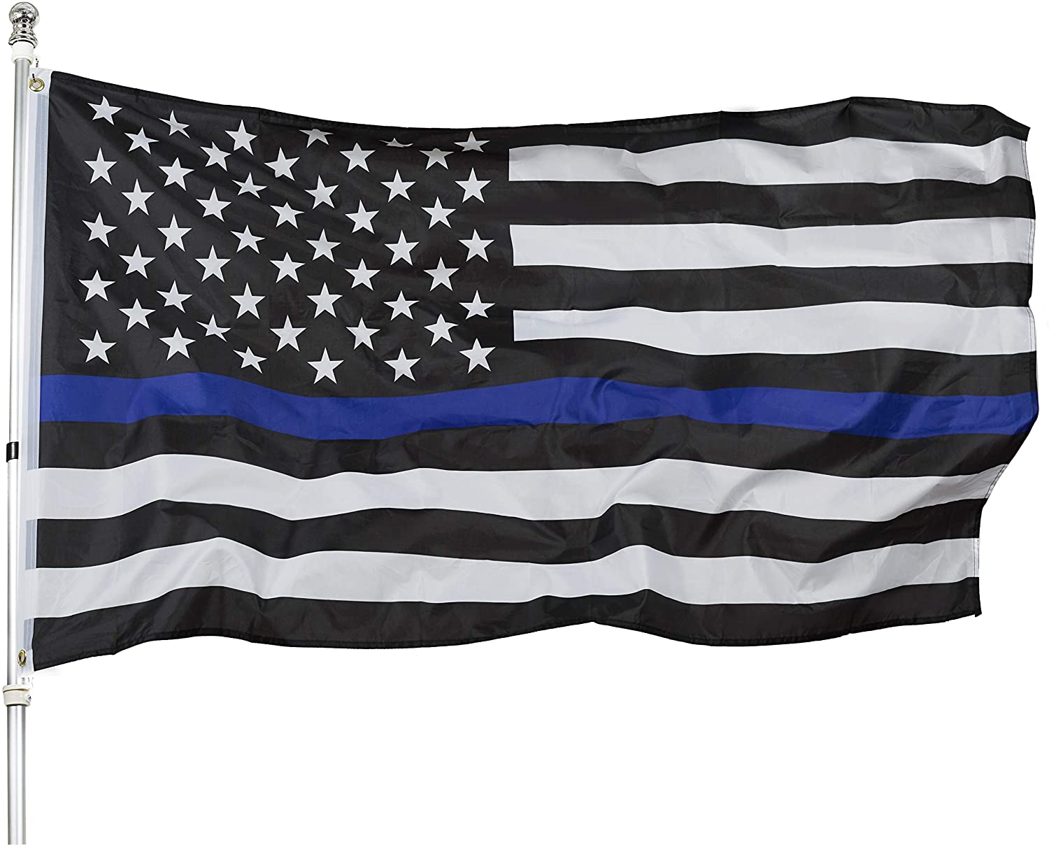 Thin Blue Line American Flag 4x6 Blue Stripe American Matter Flags
